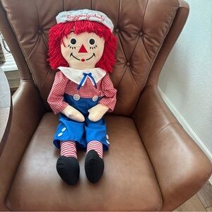 Collector Raggedy Andy Doll 80th birthday, 3 feet tall